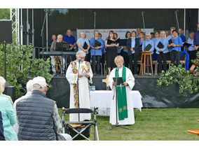 Ökumenischer Gottesdienst zum 100jährigen Jubiläum der Stadtkapelle Naumburg (© Karl-Franz Thiede)